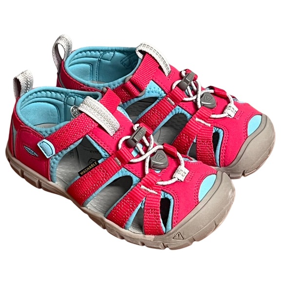 Keen Little Girl Seacamp II CNX Trail Sandal Azalea/Ipanema Size 11 - Picture 1 of 10